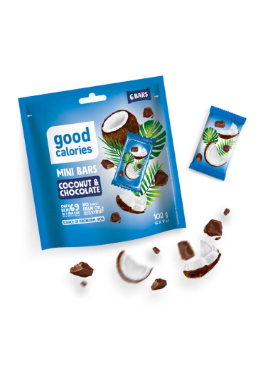 Mini Coconut & Chocolate Bars - 102g