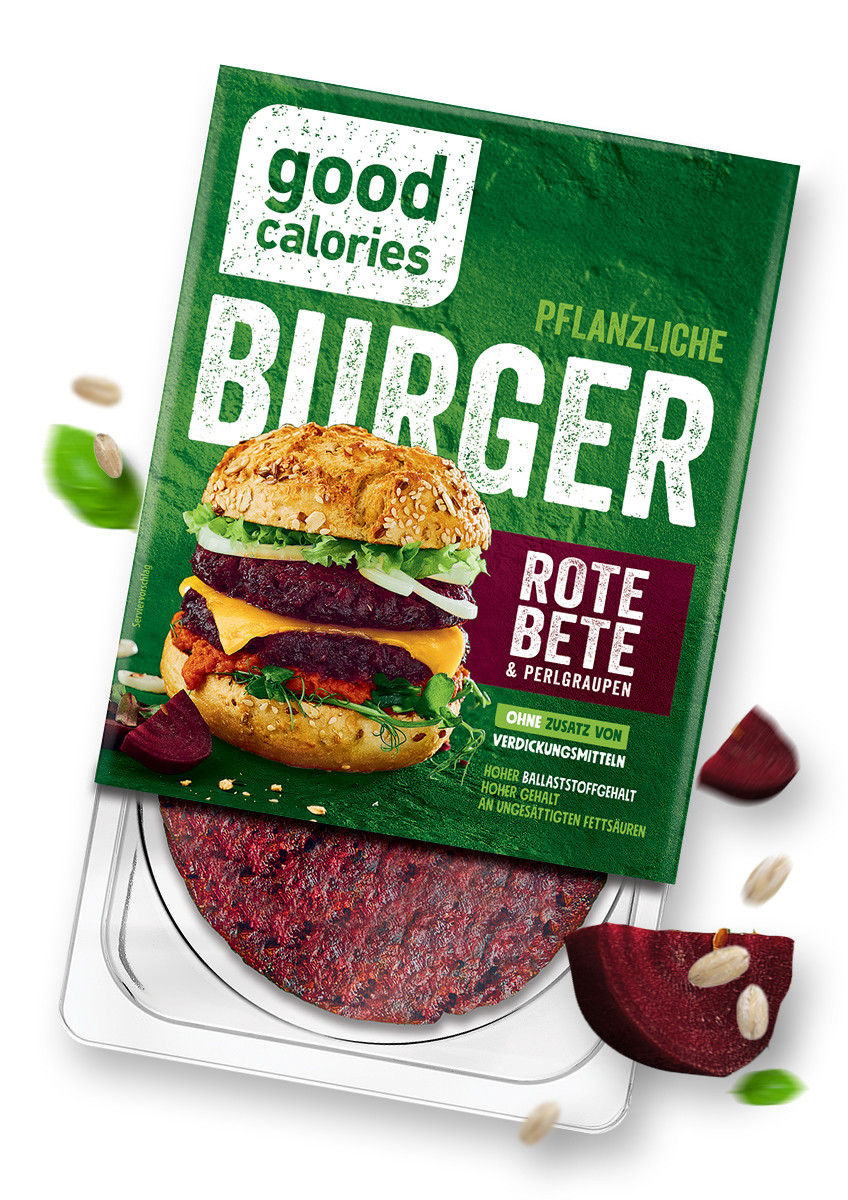 Gesundes Grillen - Rote-Bete-Burger – 170 g - Produkt goodcalories.com 1