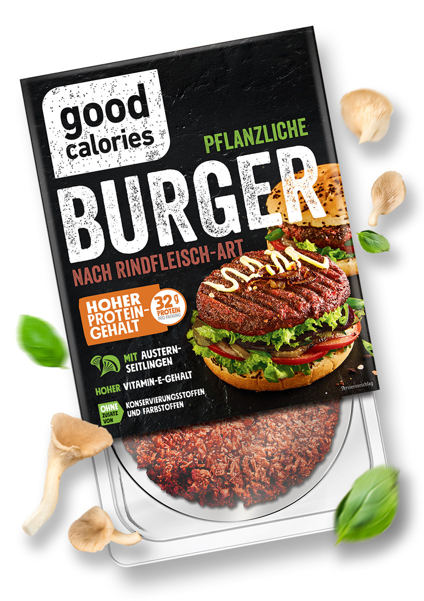 Gesundes Grillen - Pflanzlicher Burger nach Rindfleischart – 200 g - Produkt goodcalories.com 1