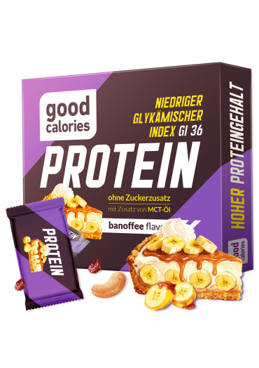 PROTEIN-Banoffee-Mini-Riegel mit niedrigem GI – 102 g