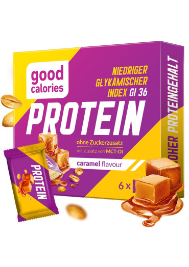 PROTEIN-Mini-Riegel mit Karamellgeschmack und niedrigem GI – 102 g