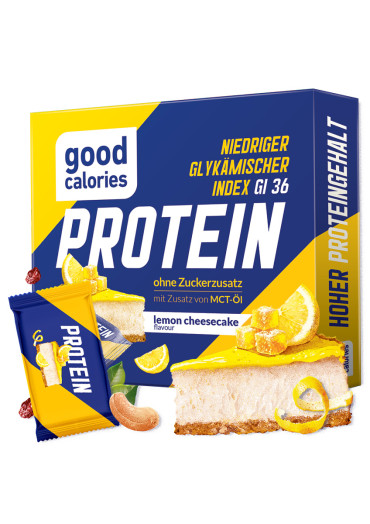 PROTEIN-Mini-Riegel „Lemon Cheesecake“ mit niedrigem GI – 102 g