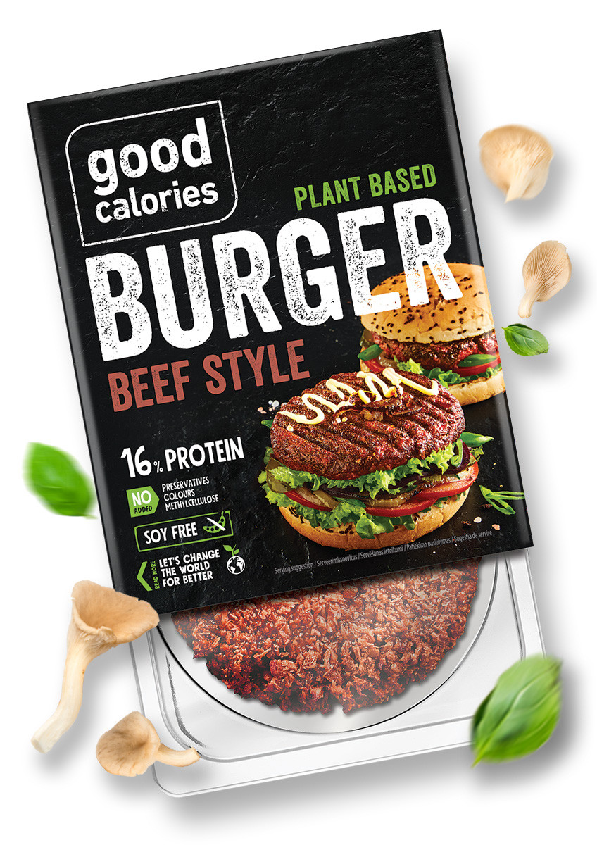 Healthy Barbecue - Plant-Based Beef-Style Burger - 200g - product goodcalories.com 1