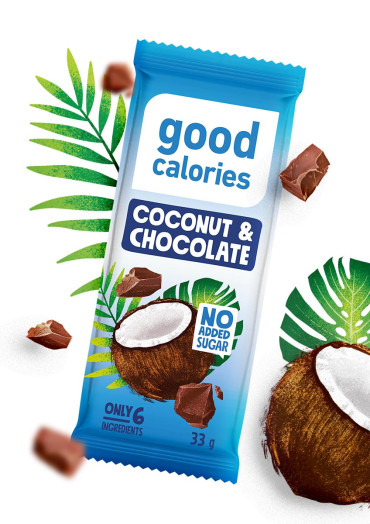 Coconut & Chocolate Bar, 33g - product 2