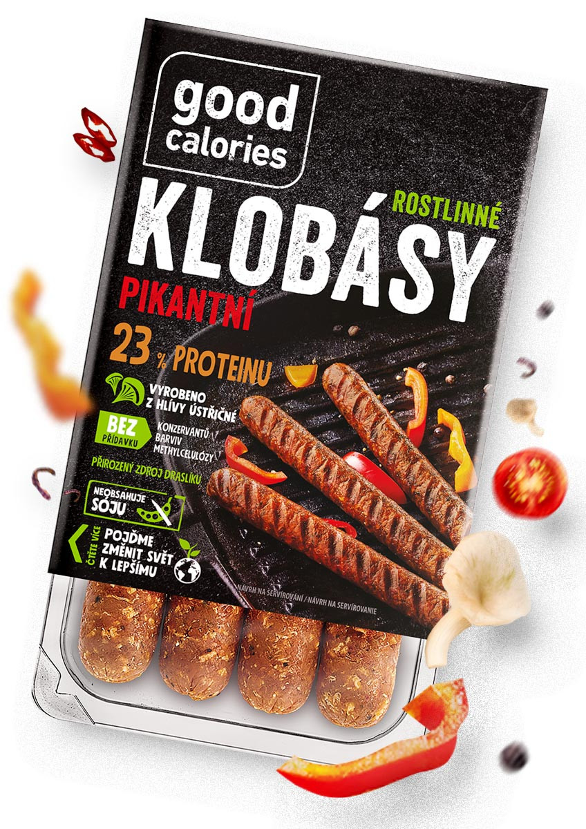 Klobásky, párky a krvavé klobásy - Maďarské rostlinné klobásky 180 g - produkt goodcalories.com 1